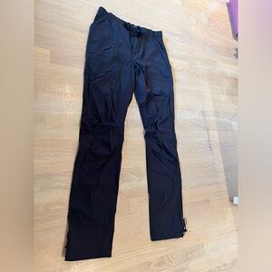 Topo Designs black outdoor tech nylon weather resistant pants size S